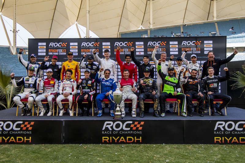 Foto di gruppo prima della Race of Champions