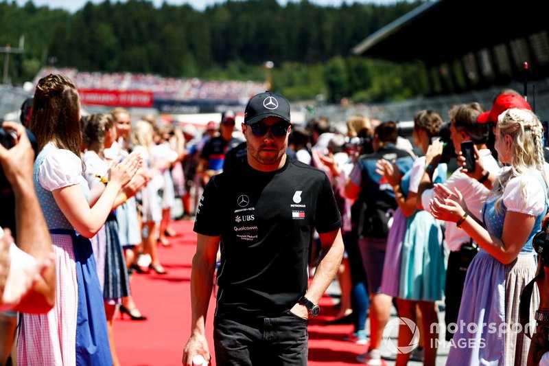 Valtteri Bottas, Mercedes AMG F1, in the drivers parade