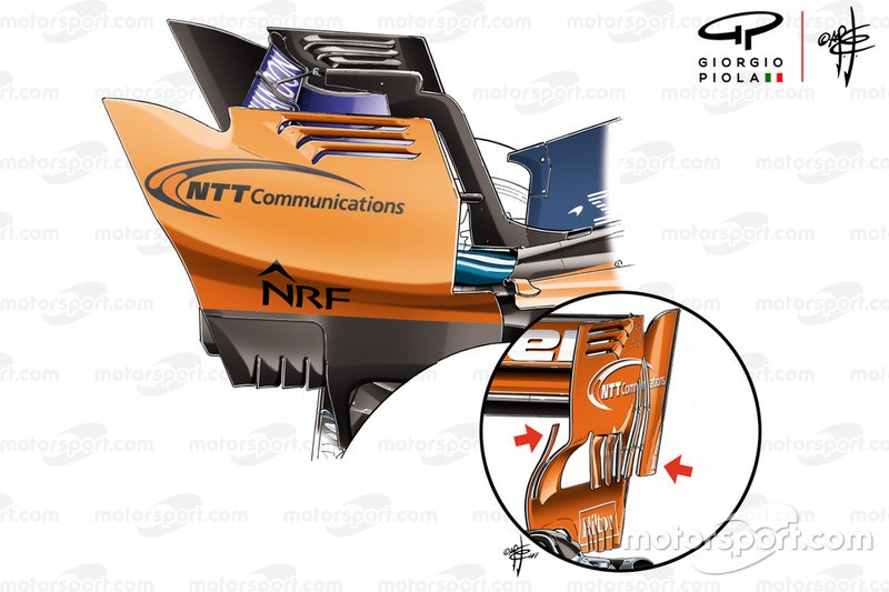 McLaren MCL33 vs MCL32, véglapok