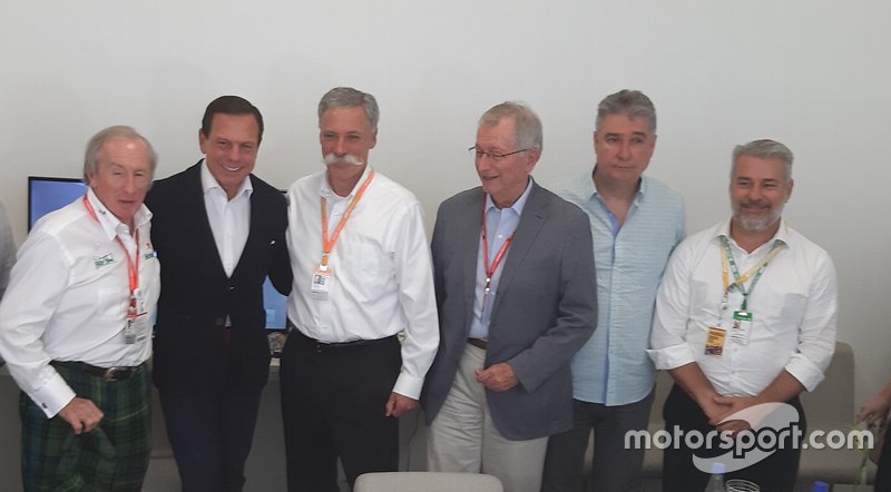 Jackie Stewart, João Doria, Chase Carey, Tamas Rohonyi