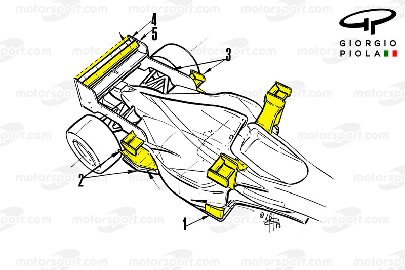 Заднє антикрило Tyrrell 025, Гран Прі Монако