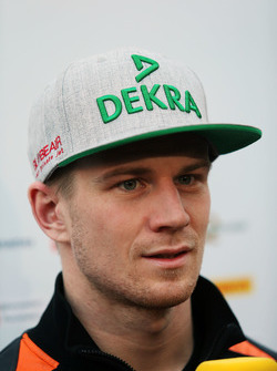 Nico Hulkenberg, Sahara Force India F1 with the media
