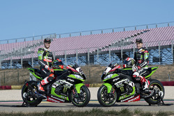 Jonathan Rea, Tom Sykes with the Kawasaki Ninja ZX-10R