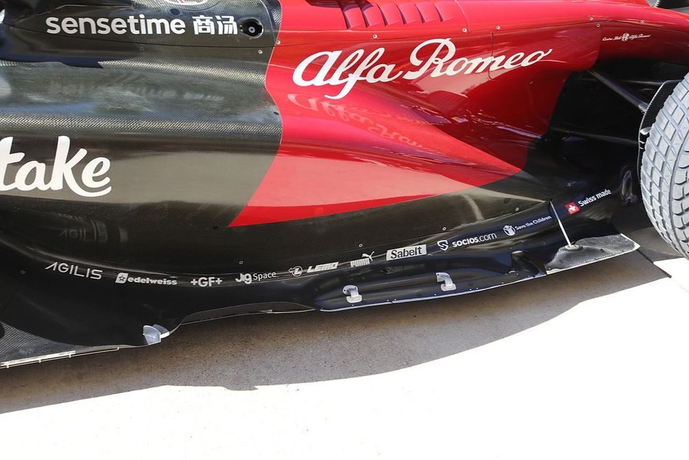 Alfa Romeo Racing C43 detalle del piso