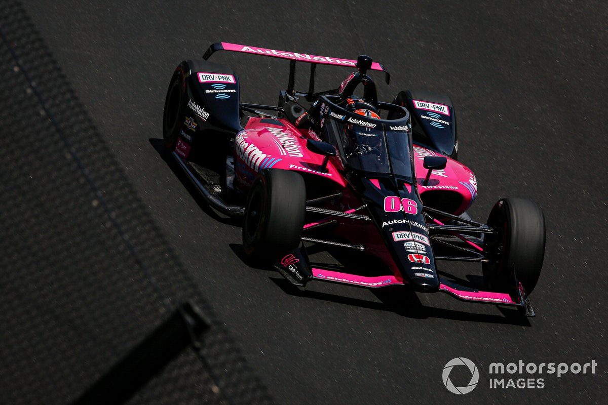 P8 Helio Castroneves, Meyer Shank Racing Honda