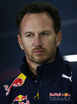 Christian Horner, Red Bull Racing teambaas in de FIA persconferentie