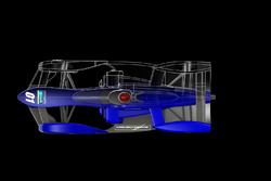Designstudie von TEOS für ein Formel-E-Chassis