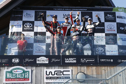 Podium: Winners Elfyn Evans, Daniel Barritt, Ford Fiesta WRC, M-Sport, second place Thierry Neuville
