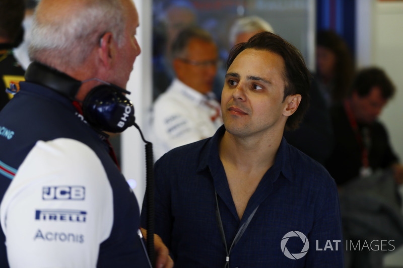 Felipe Massa, ex piloto de Williams Martini Racing visita a su antiguo equipo
