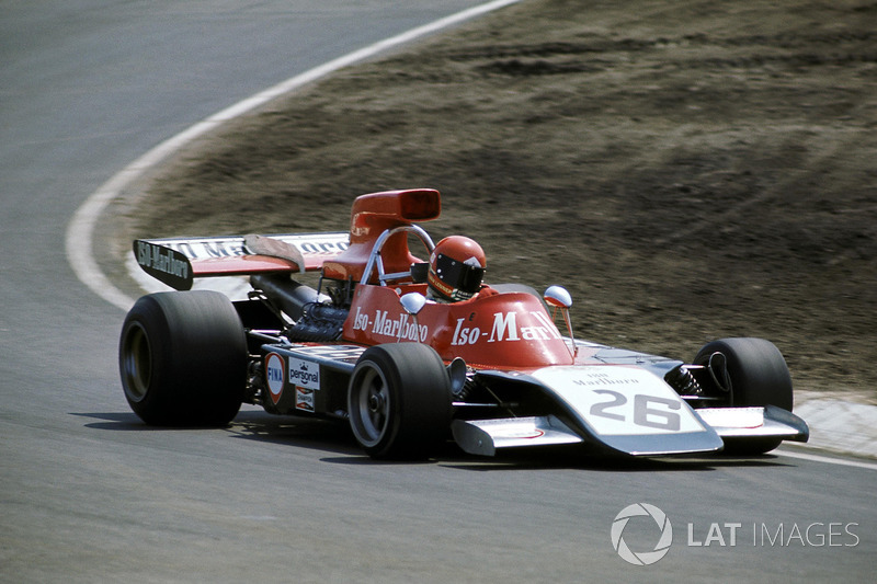 Gijs van Lennep in de ISO-Marlboro op Zandvoort in 1973.