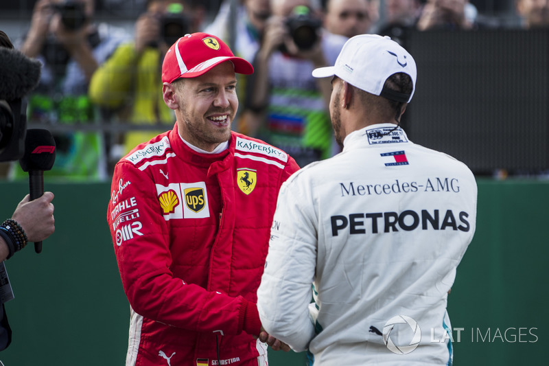 Себастьян Феттель, Ferrari, Льюіс Хемілтон, Mercedes AMG F1