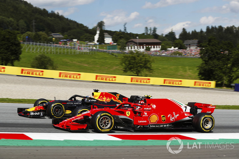 Даніель Ріккардо, Red Bull Racing RB14, Кімі Райкконен, Ferrari SF71H