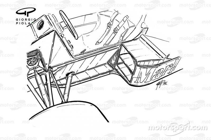 Область кокпита McLaren MP4/2C, 1986 год