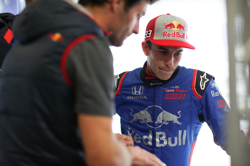 Marc Marquez, test con la Toro Rosso F1