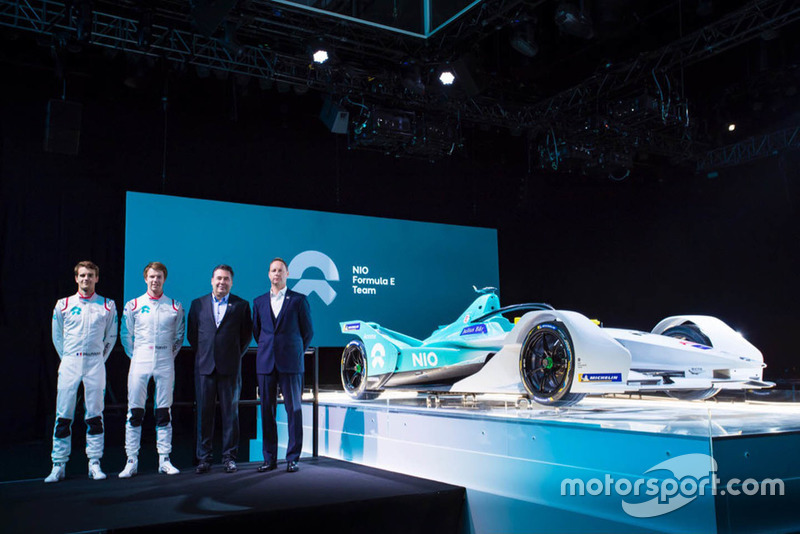 Tom Dillmann, Oliver Turvey à la présentation NIO Formula E Team