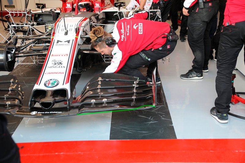 Alerón delantero del Alfa Romeo C39