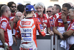 3. Jorge Lorenzo, Ducati Team, Gigi Dall'Igna, Ducati Team Direktörü