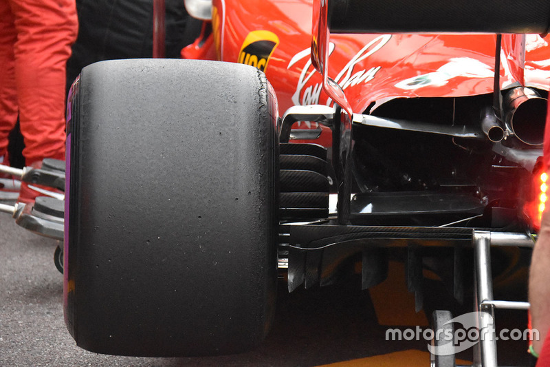Detalle trasero de Ferrari SF71H