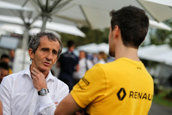 Alain Prost, Renault Sport F1 Team RS17 Danışmanı ve Jolyon Palmer, Renault Sport F1 Team RS17