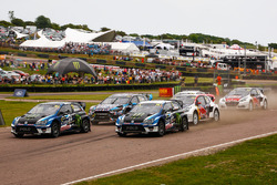 Johan Kristoffersson, Volkswagen Team Sweden, VW Polo GTi; Petter Solberg, PSRX Volkswagen Sweden, VW Polo GTi