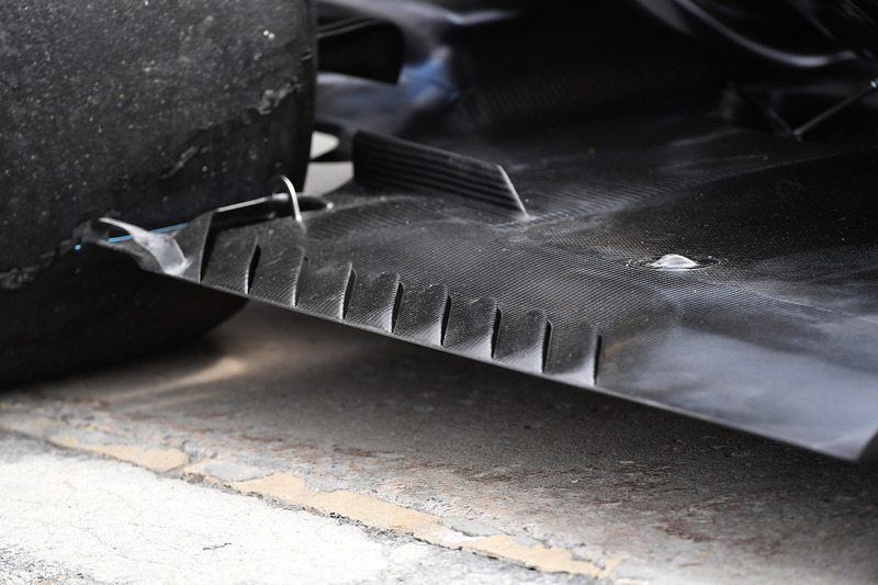 Mercedes-AMG F1 W09 rear floor detail