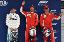 Поулсіттер Себастьян Феттель, Ferrari, другий Кімі Райкконен, Ferrari, третій Валттері Боттас, Merce
