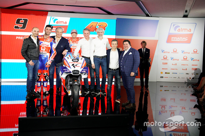 Claudio Domenicali, Danilo Petrucci, Paolo Campinoti, Jack Miller, Paolo Ciabatti, Gigi Dall'Igna, Francesco Guidotti e Luigi Scavone