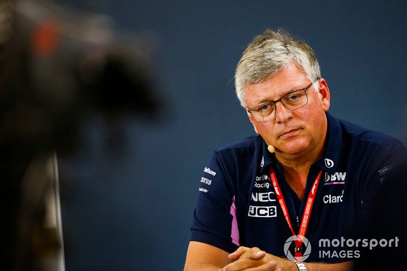 Otmar Szafnauer, Team Principal et PDG, Racing Point, lors de la conférence de presse