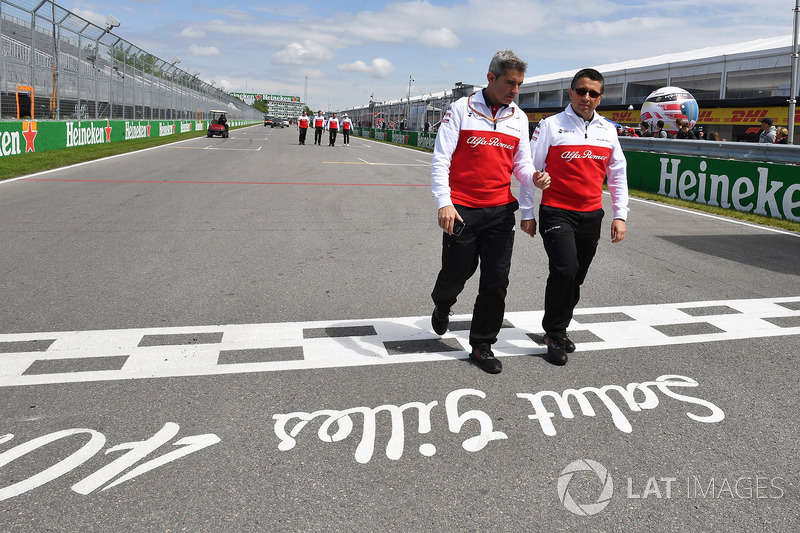 Xevi Pujolar, Kepala Insinyur Sirkuit Sauber melakukan track walk