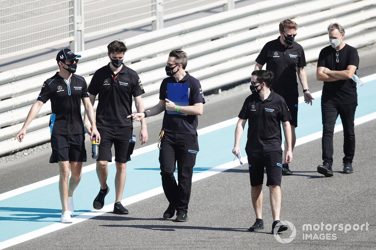 Nicholas Latifi, Williams Racing, walks the track