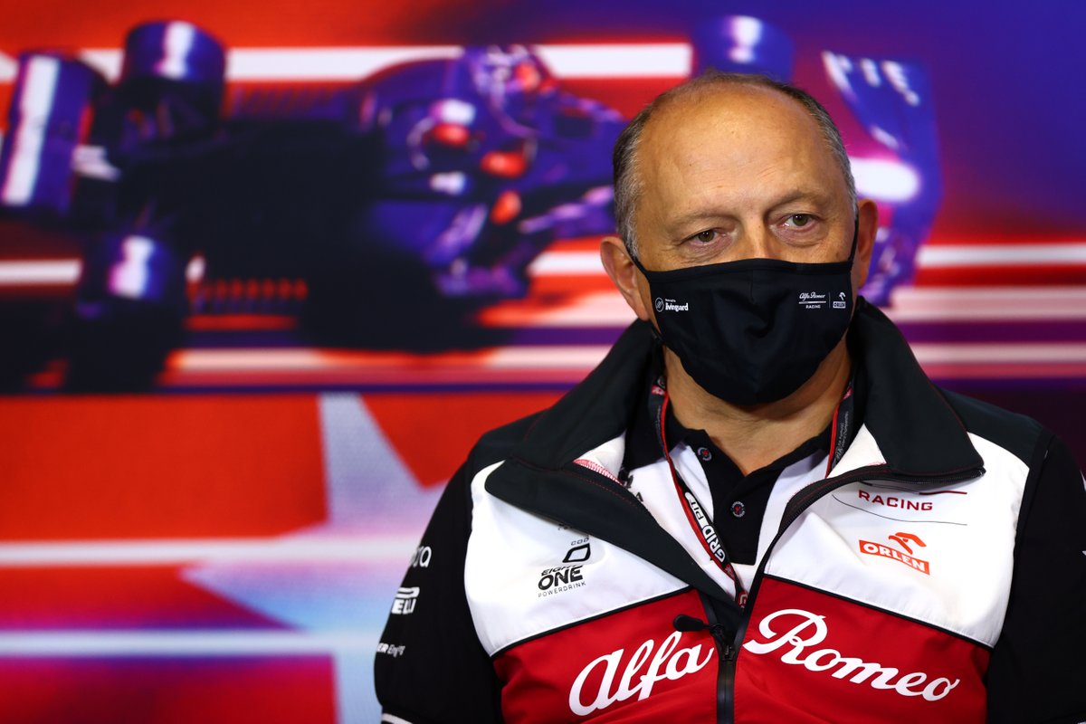 Frederic Vasseur, Team Principal, Alfa Romeo Racing, in the team principals Press Conference