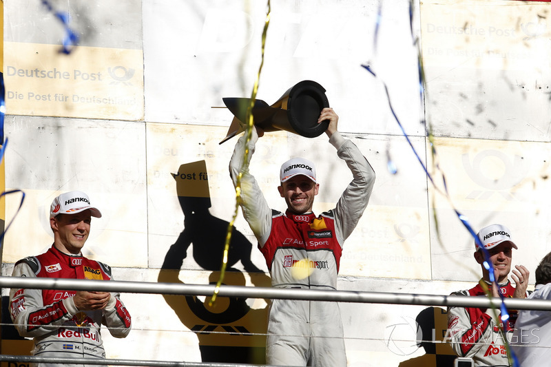 Чемпіонський подіум: Чемпіон Рене Раст, Audi Sport Team Rosberg, Audi RS 5 DTM