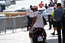 Lewis Hamilton, Mercedes-AMG F1 with a MV Agusta motorbike