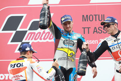 Podium: winnaar Jack Miller, Marc VDS Racing Honda en Marc Marquez, Repsol Honda Team