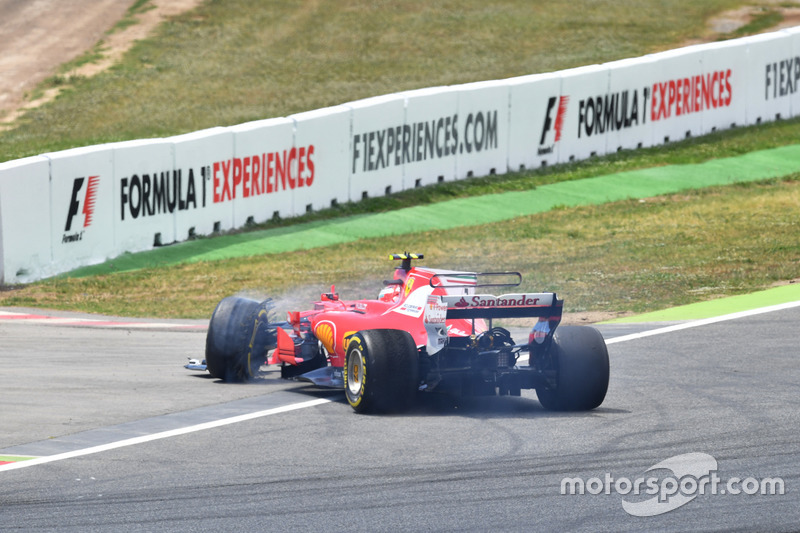 Kollision: Kimi Räikkönen, Ferrari SF70H