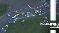 Chase Elliott taken out while running second, triggers big wreck at Indy