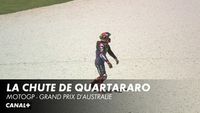 La chute de Fabio Quartararo lors du GP d'Australie