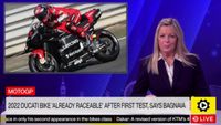 MotoGP: 2022 Ducati bike 'already raceable' after first test, says Bagnaia