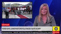 MotoGP: Rossi says junior motorcycle races 'quite scary'