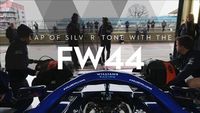 Onboard de Latifi en su primera vuelta con el Williams FW44 en pista
