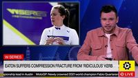 W Series: Eaton left with compression fracture after hitting