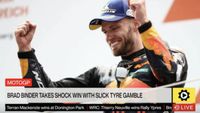 MotoGP: Binder takes shock win with slick tyre gamble