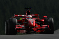 Raikkonen heads Ferrari front row for Belgian GP Raikkonen heads Ferrari front row for Belgian GP