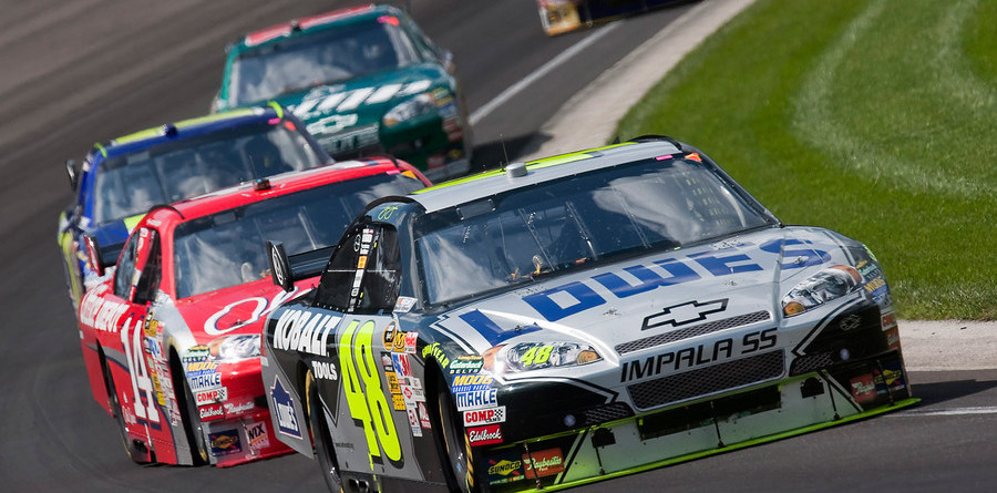 Johnson conquers Indy's Brickyard - again Johnson conquers Indy's Brickyard - again