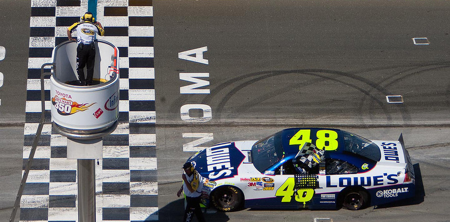 Johnson wins on Sonoma's road course Johnson wins on Sonoma's road course