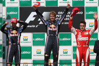 Vettel leads Webber across the line for Brazilian GP win Vettel leads Webber across the line for Brazilian GP win