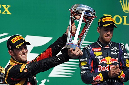 Podium for Lotus' Grosjean in the United States Grand Prix