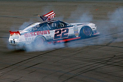 Late race caution allows Keselowski to steal the win
