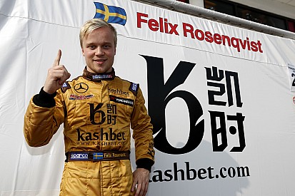 Felix Rosenqvist claims pole position for Macau qualifying race