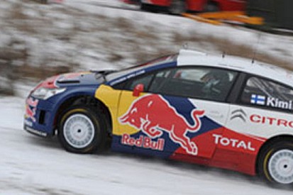Primi passi sulla C4 WRC per Raikkonen